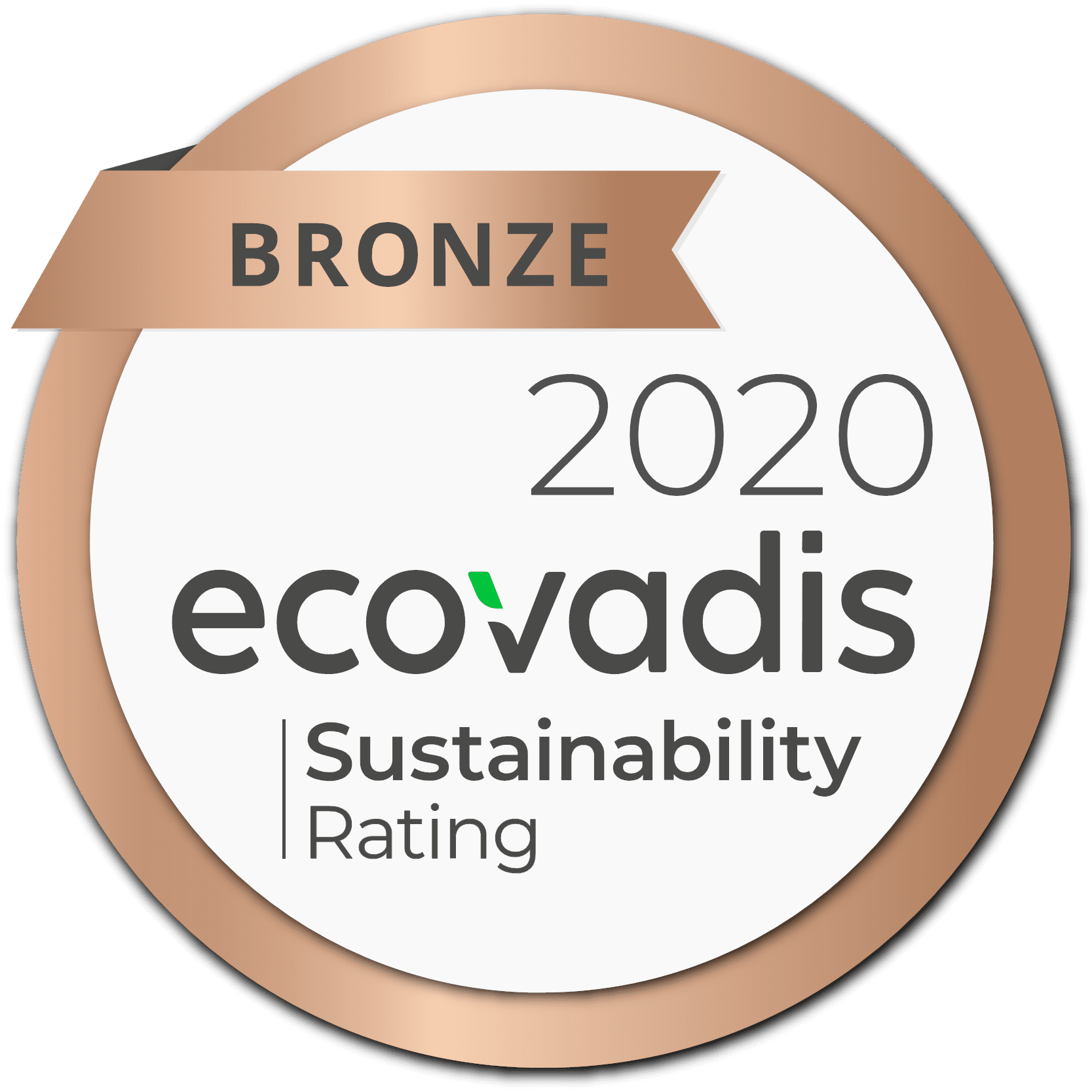 Médaille de bronze Ecovadis 2020