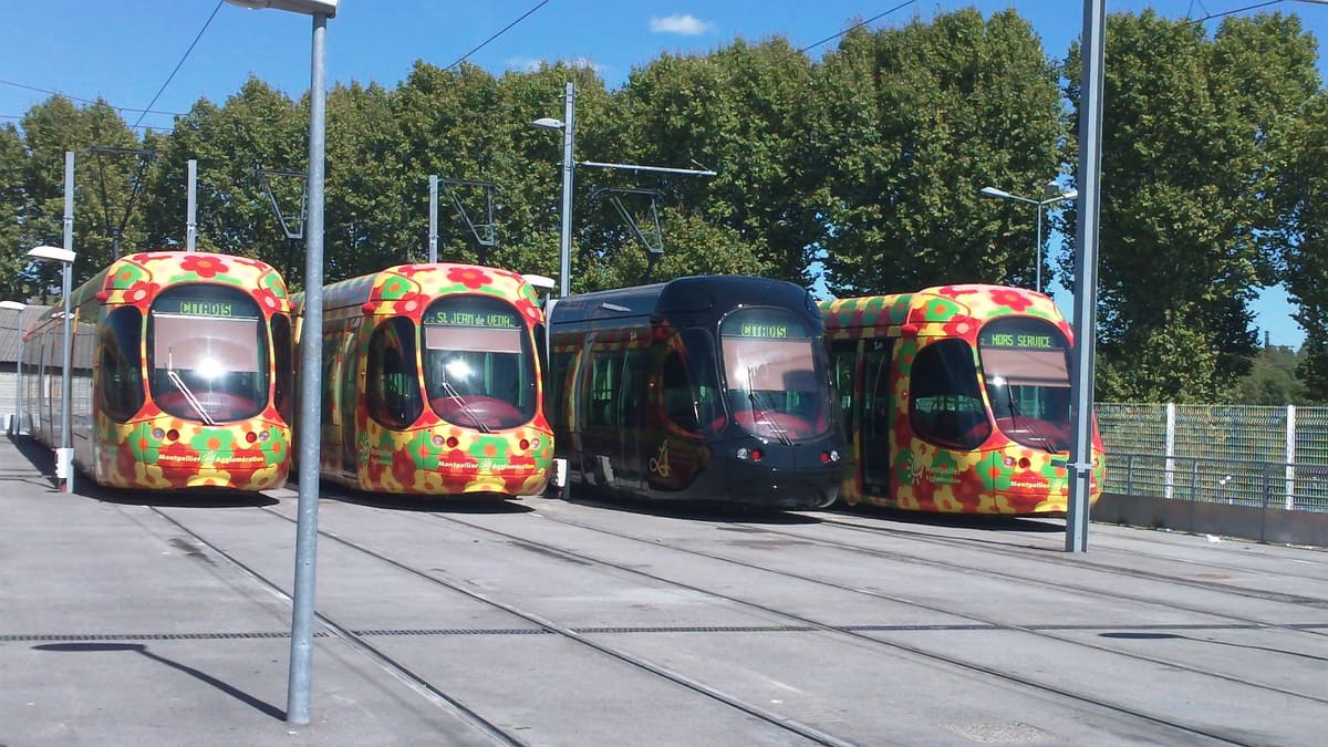 Trois tramway de Montpelllier