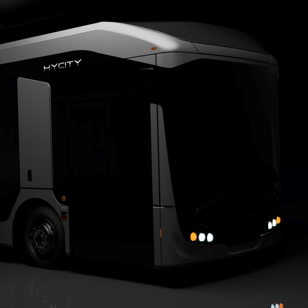 DISCOVER THE FRONT OF OUR HYDROGEN BUS : HYCITY